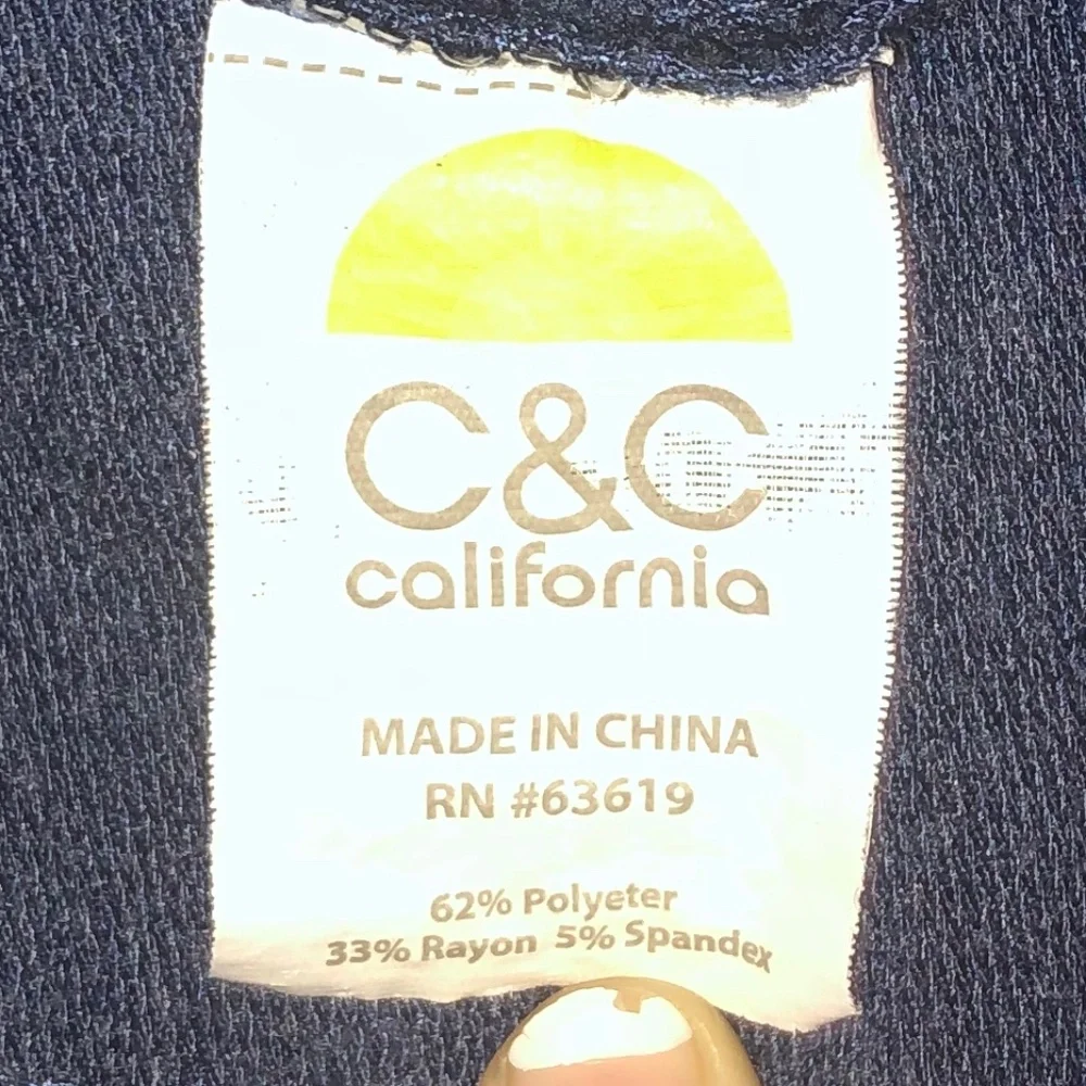 C&C California Star Print Long Sleeve T-shirt (Small) - Picture 4 of 4